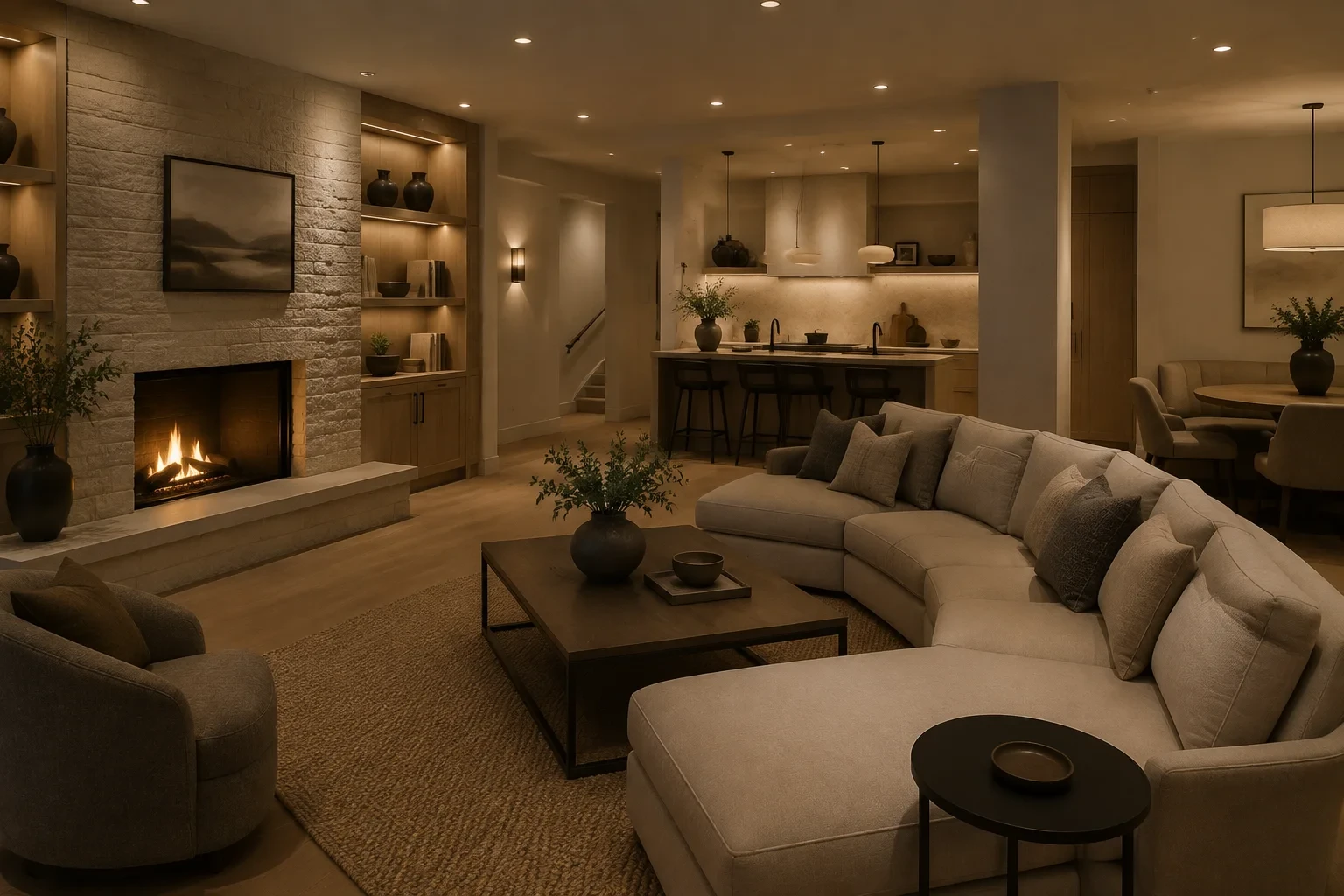 Design inspiration for a basement renovation detail